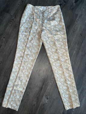 BCBGMAXAZRIA Vintage Floral Jacquard Pants